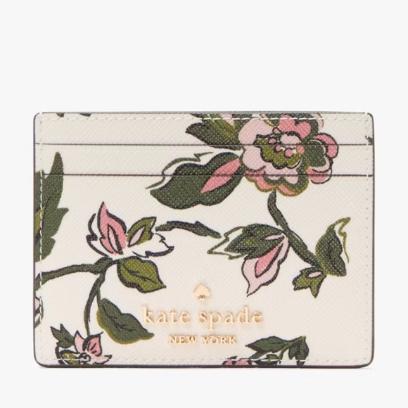 Kate spade Madison Floral Small Slim Card Holder - Picture 1 of 7